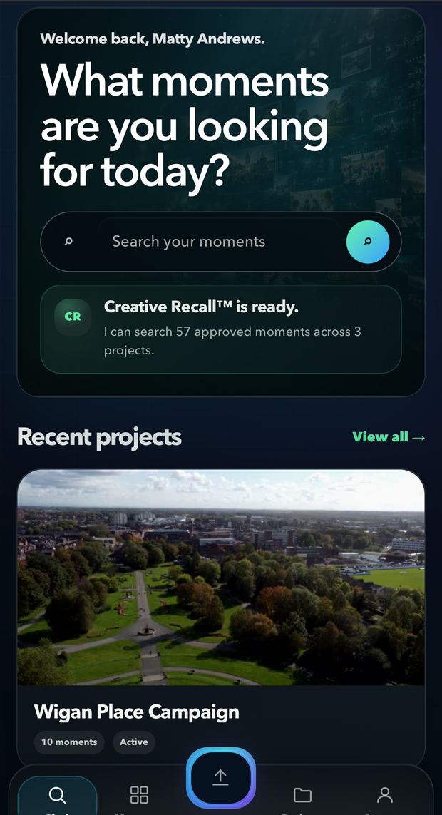 Aposs Archive home screen