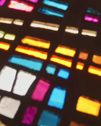 Light through stained glass